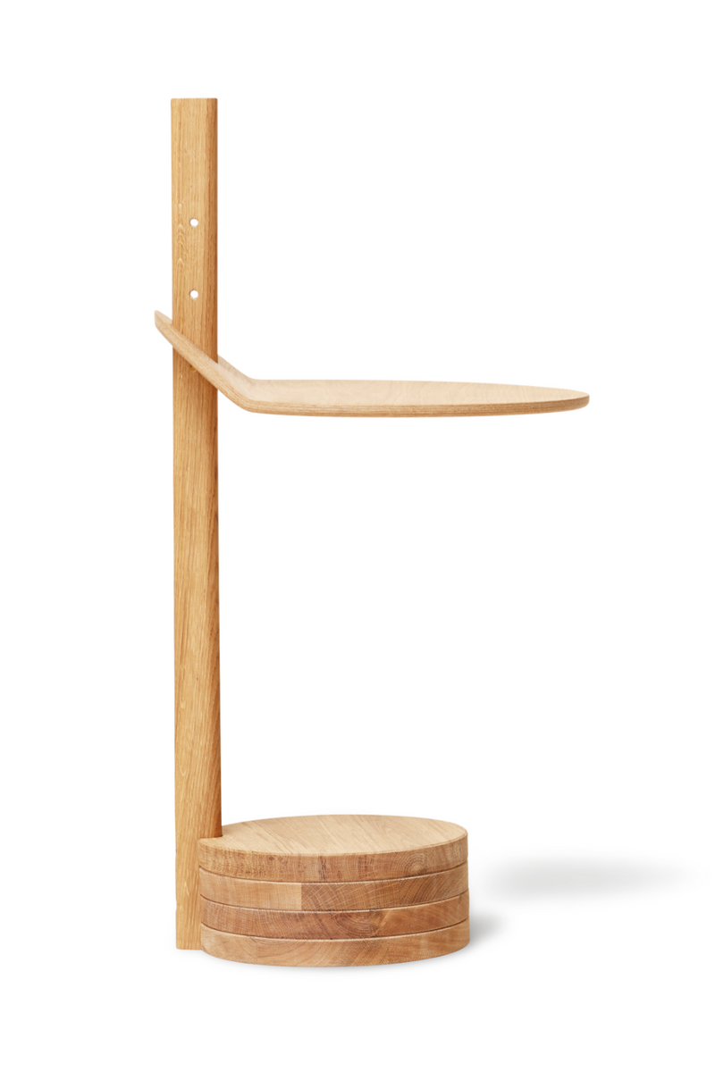 Oiled Oak Modern Side Table | Form & Refine Stilk