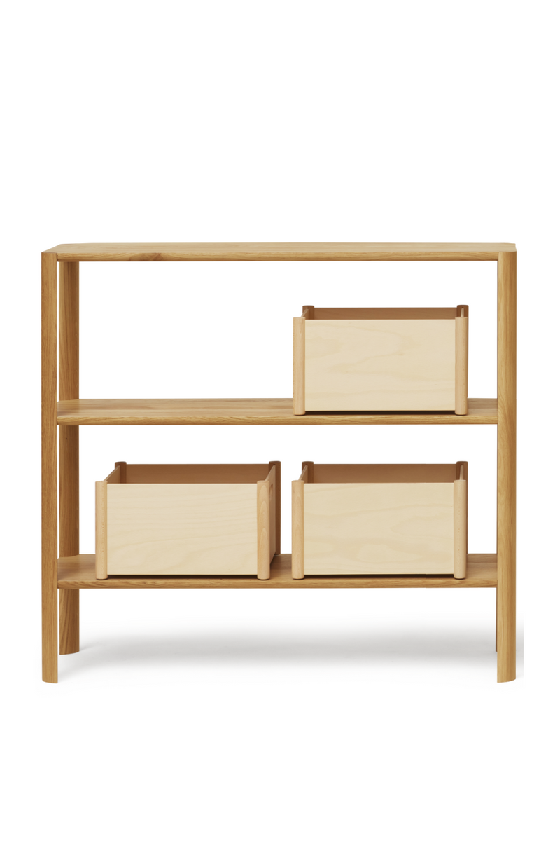 Oak 3-Layered Wall Shelf | Form & Refine Leaf | Oroatrade.com