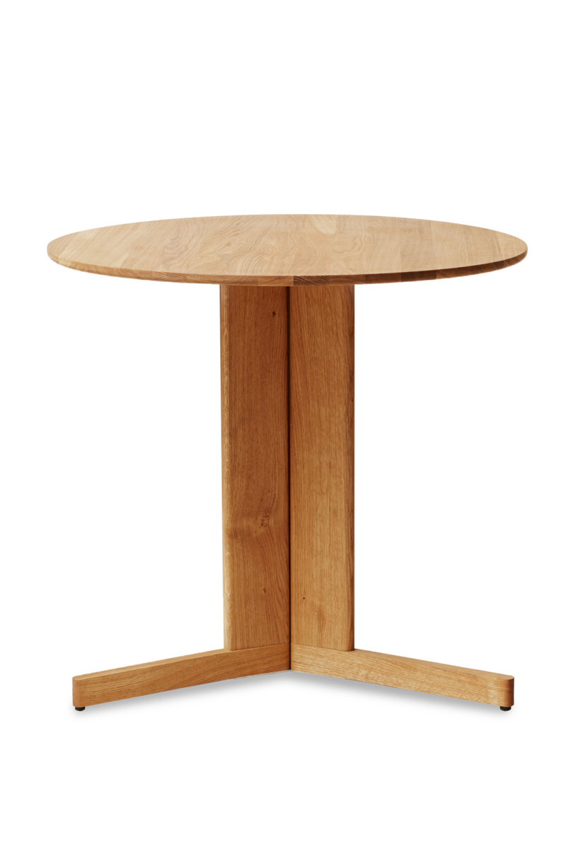 Solid Oak Round Table | Form & Refine Trefoil | Oroatrade.com