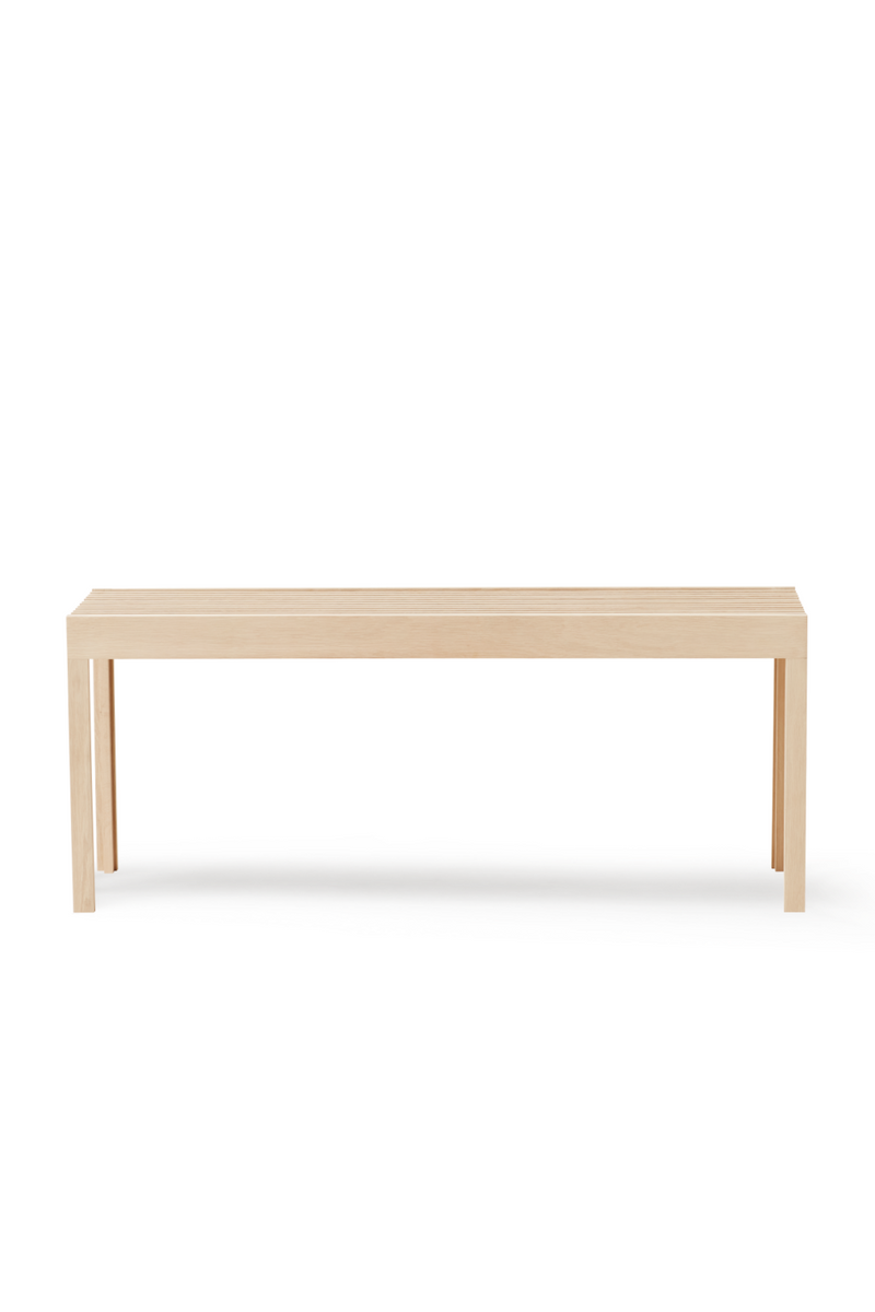 White Oak Slatted Bench | Form & Refine Lightweight | Oroatrade.com