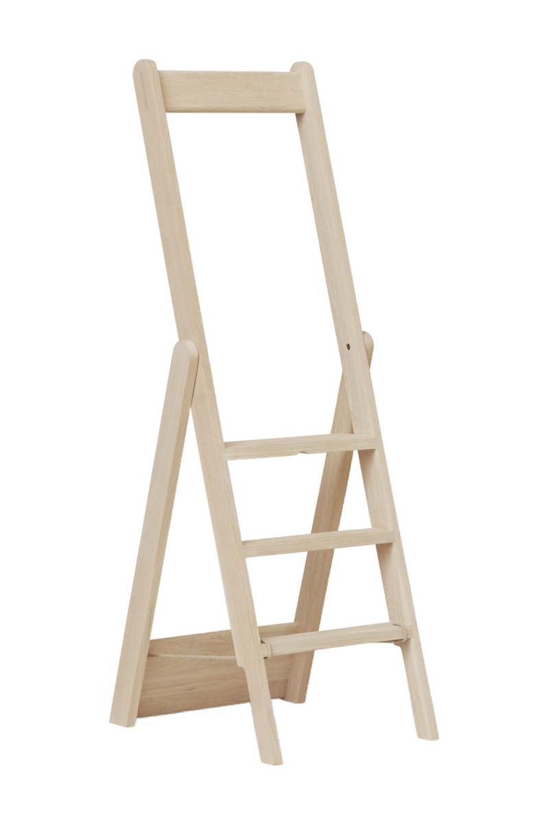 White Oak 3-Step Ladder | Form & Refine Step by Step | Oroatrade.com