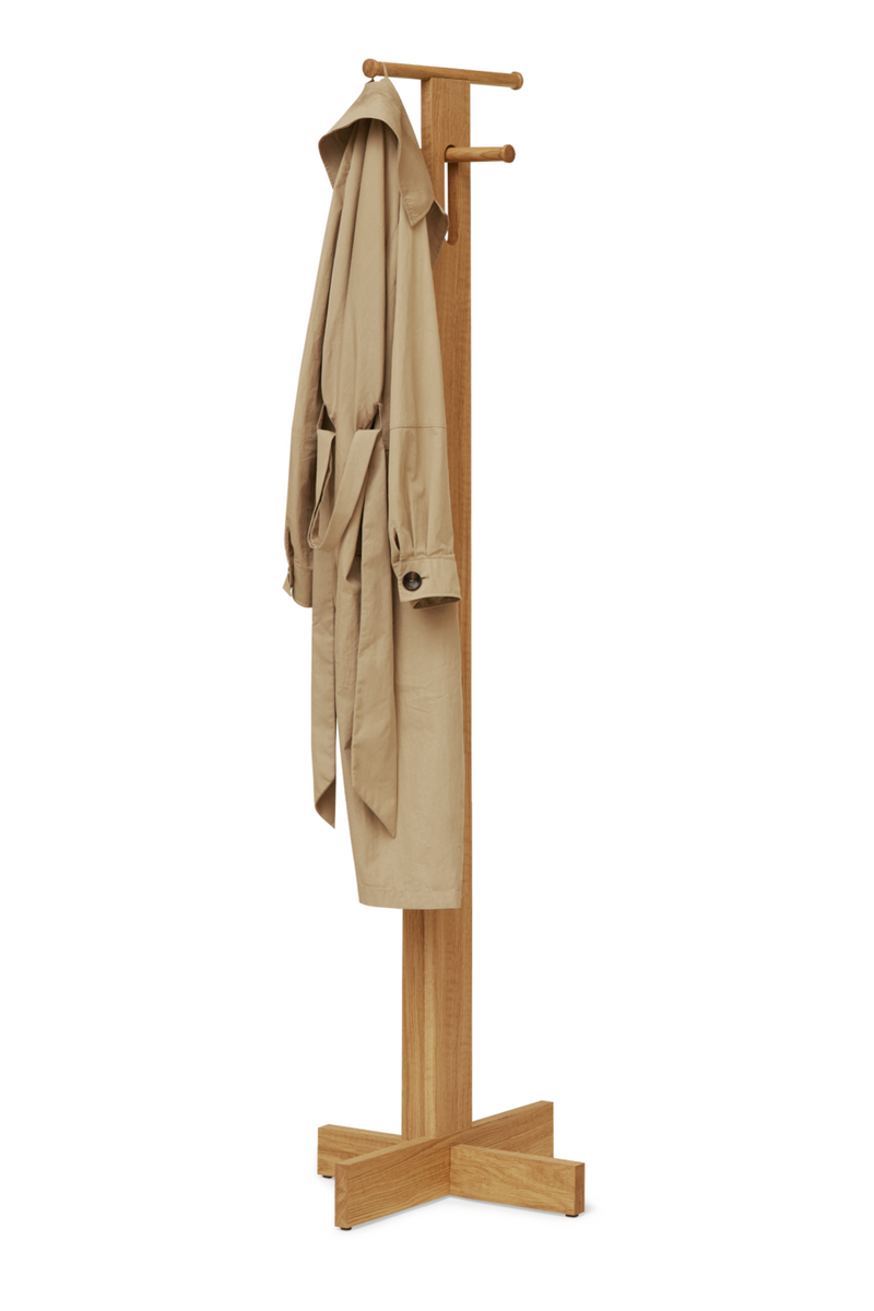 Natural Oak Coat Stand | Form & Refine Foyer | Oroatrade.com