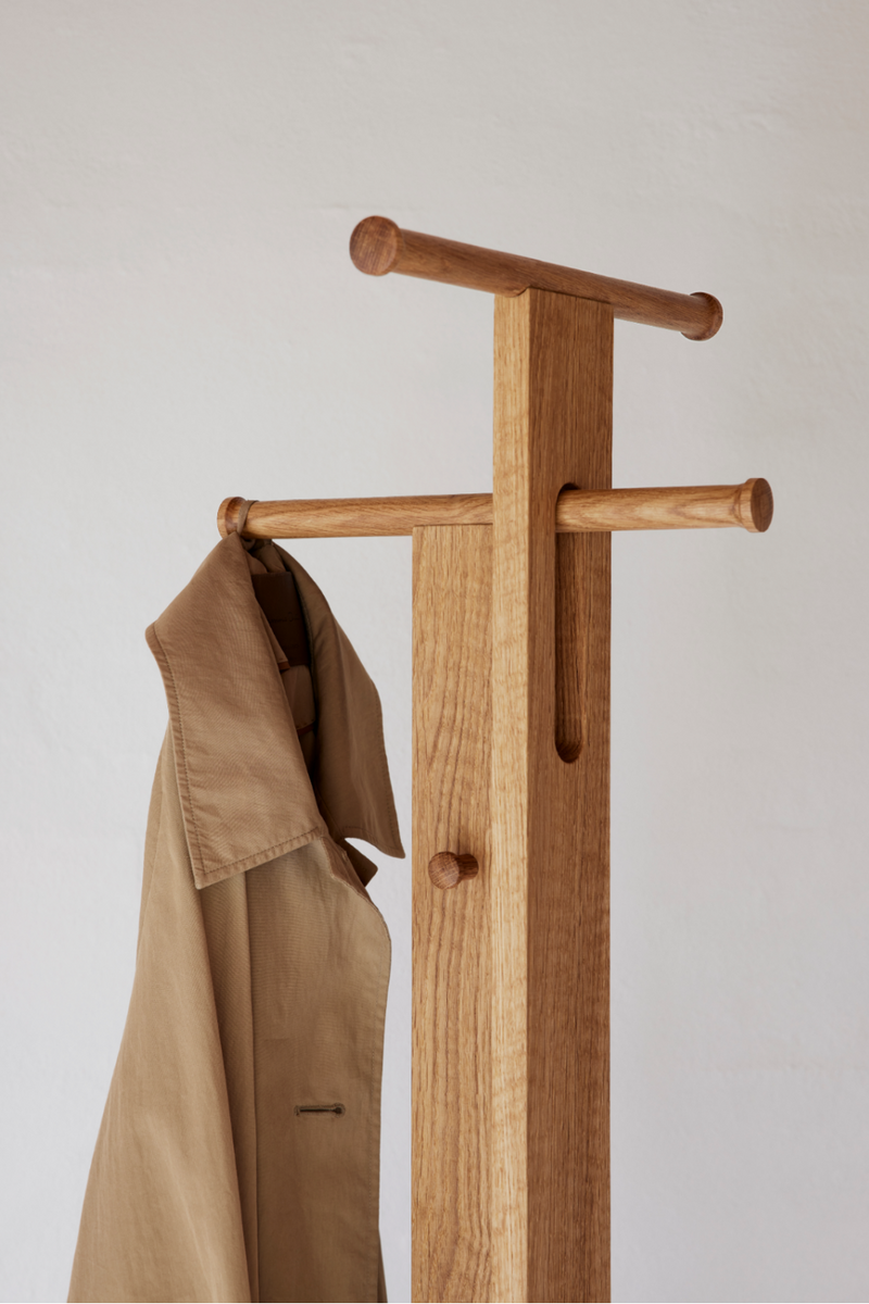 Natural Oak Coat Stand | Form & Refine Foyer | Oroatrade.com