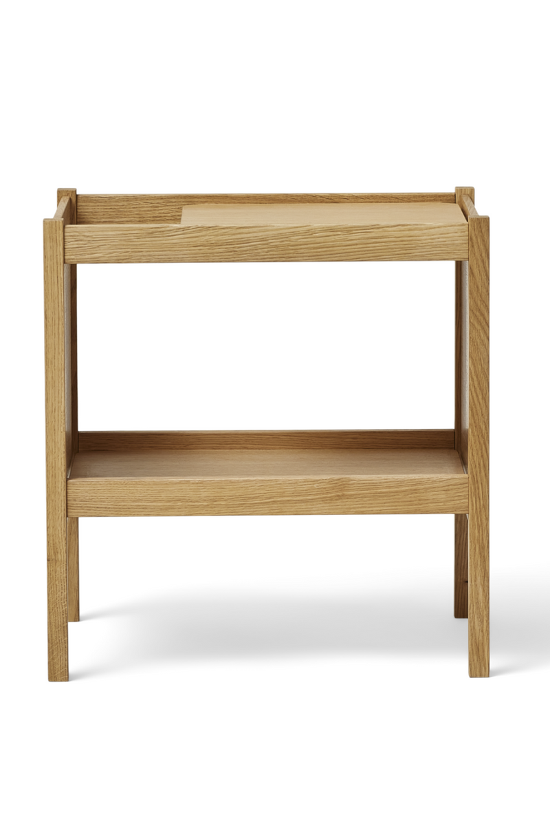 Natural Oak Side Table | Form & Refine Journal Side | Oroatrade.com