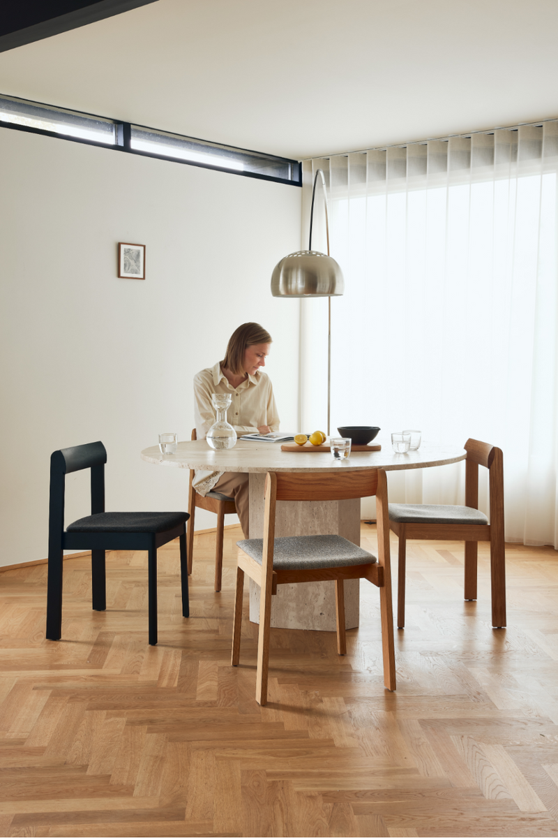 Upholstered Seat Oak Dining Chair | Form & Refine Blueprint | Oroatrade.com