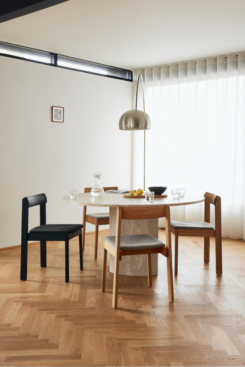 Upholstered Seat Black Dining Chair | Form & Refine Blueprint | Oroatrade.com