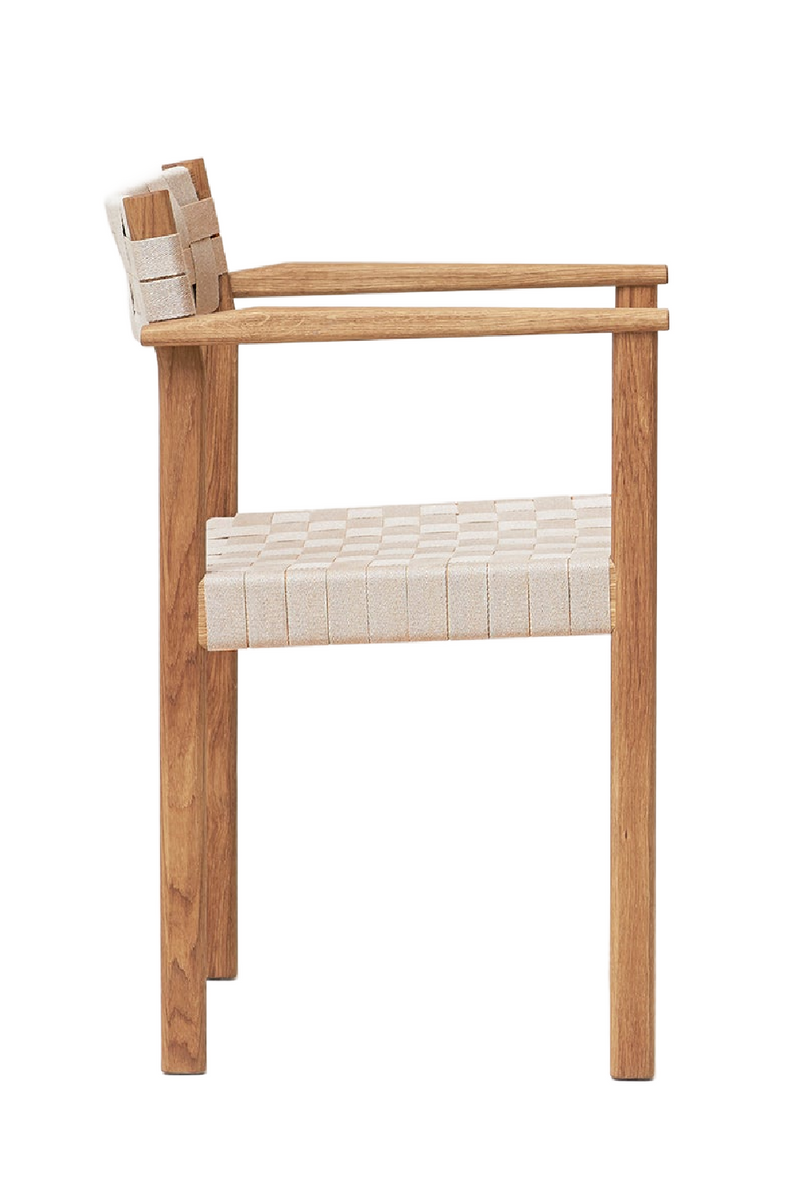 Oak Linen Webbing Armchair | Form & Refine Motif | Oroatrade.com