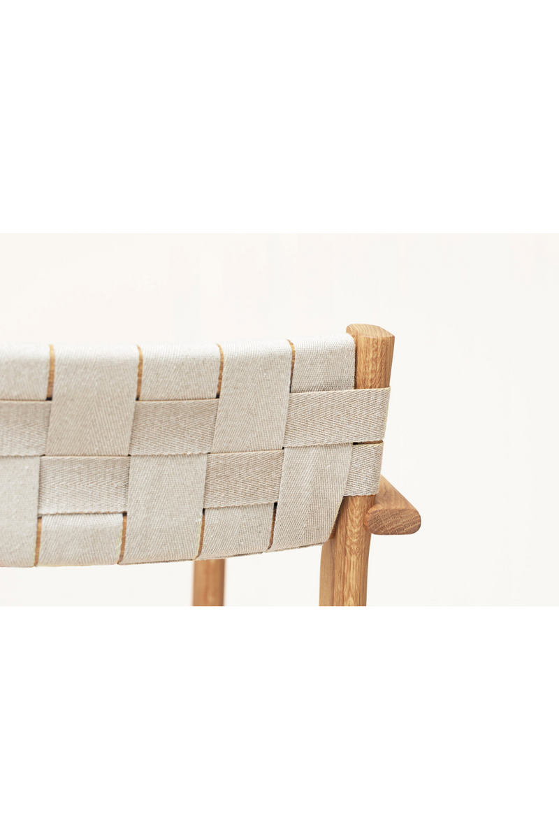 Oak Linen Webbing Armchair | Form & Refine Motif | Oroatrade.com