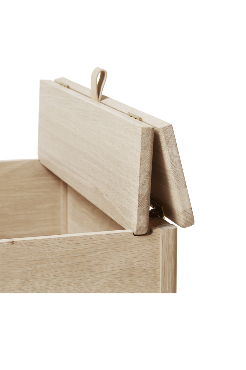 White Oak Storage Bench S | Form & Refine A Line | Oroatrade.com