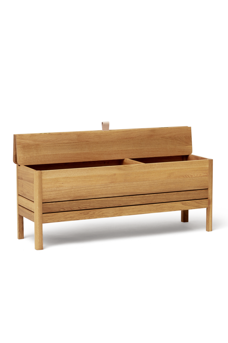 Solid Oak Storage Bench L | Form & Refine A Line | Oroatrade.com