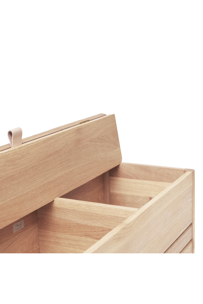 White Oak Storage Bench L | Form & Refine A Line | Oroatrade.com