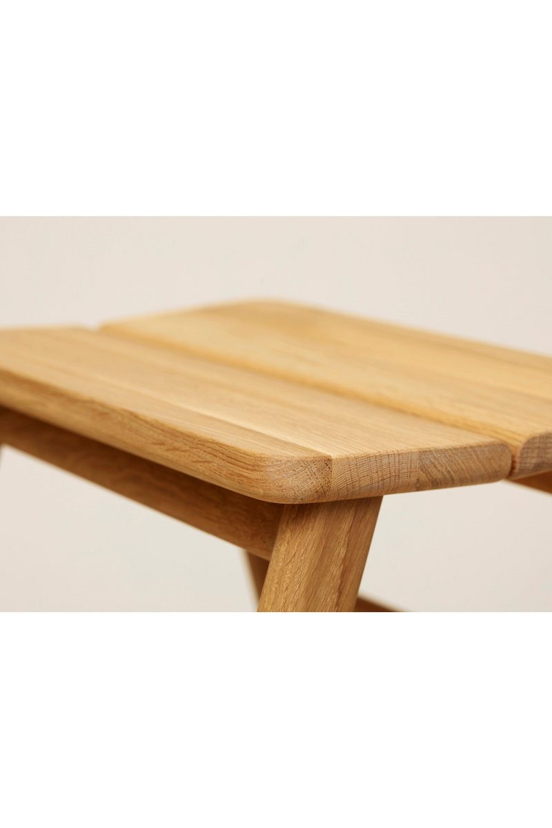 Solid Oak Foldable Stool | Form & Refine Angle | Oroatrade.com