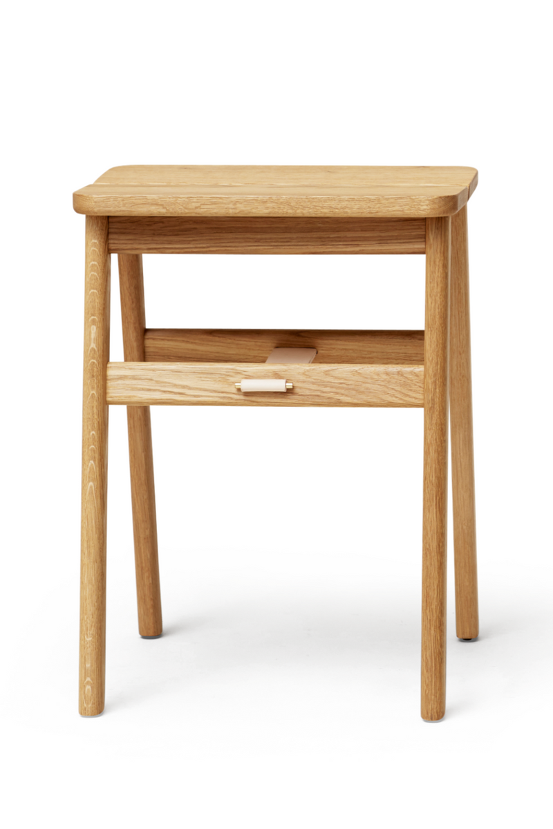 Solid Oak Foldable Stool | Form & Refine Angle | Oroatrade.com