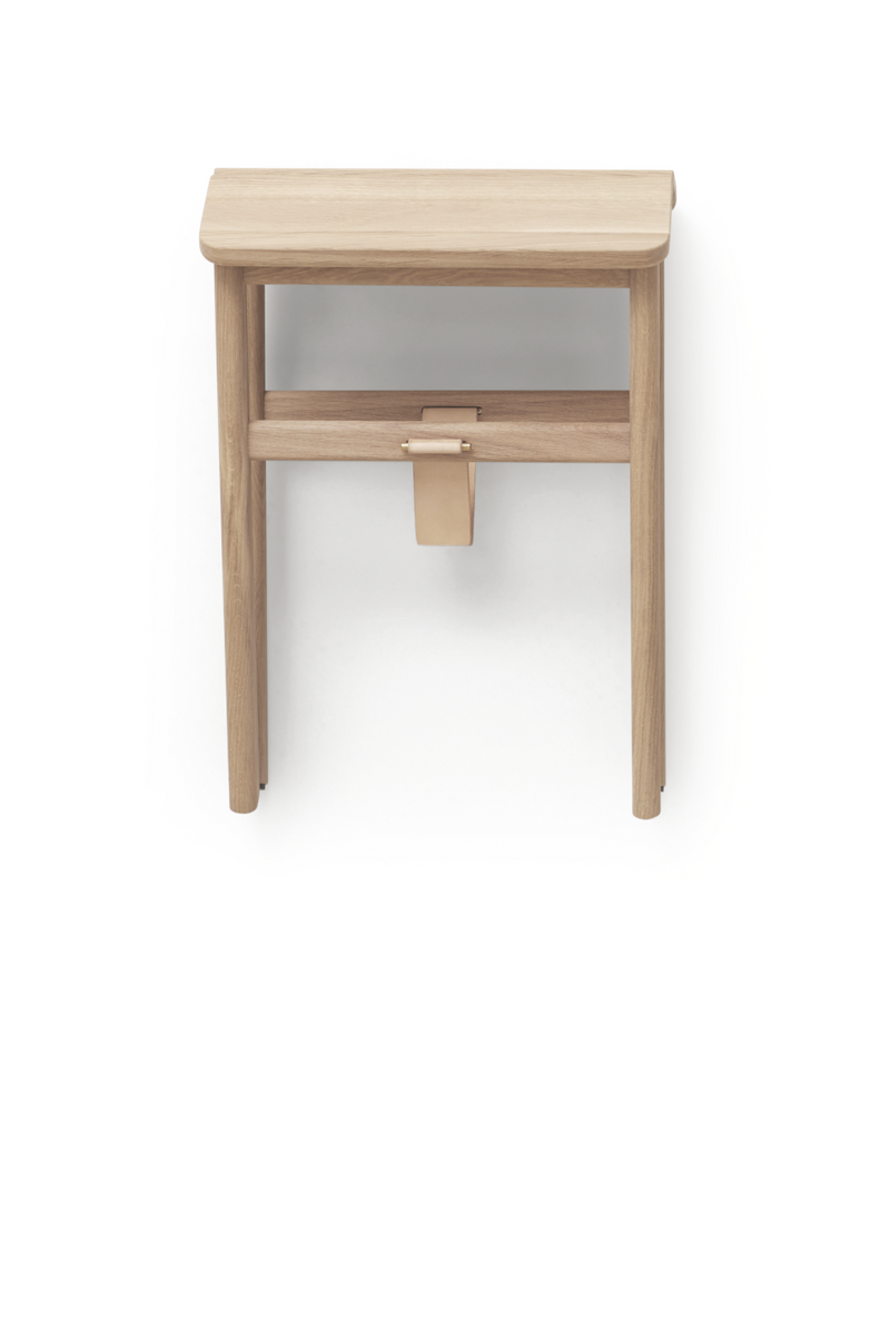 White Oak Foldable Stool | Form & Refine Angle | Oroatrade.com