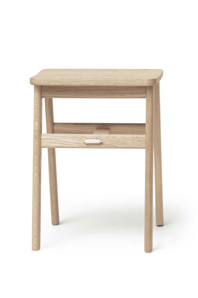 White Oak Foldable Stool | Form & Refine Angle | Oroatrade.com