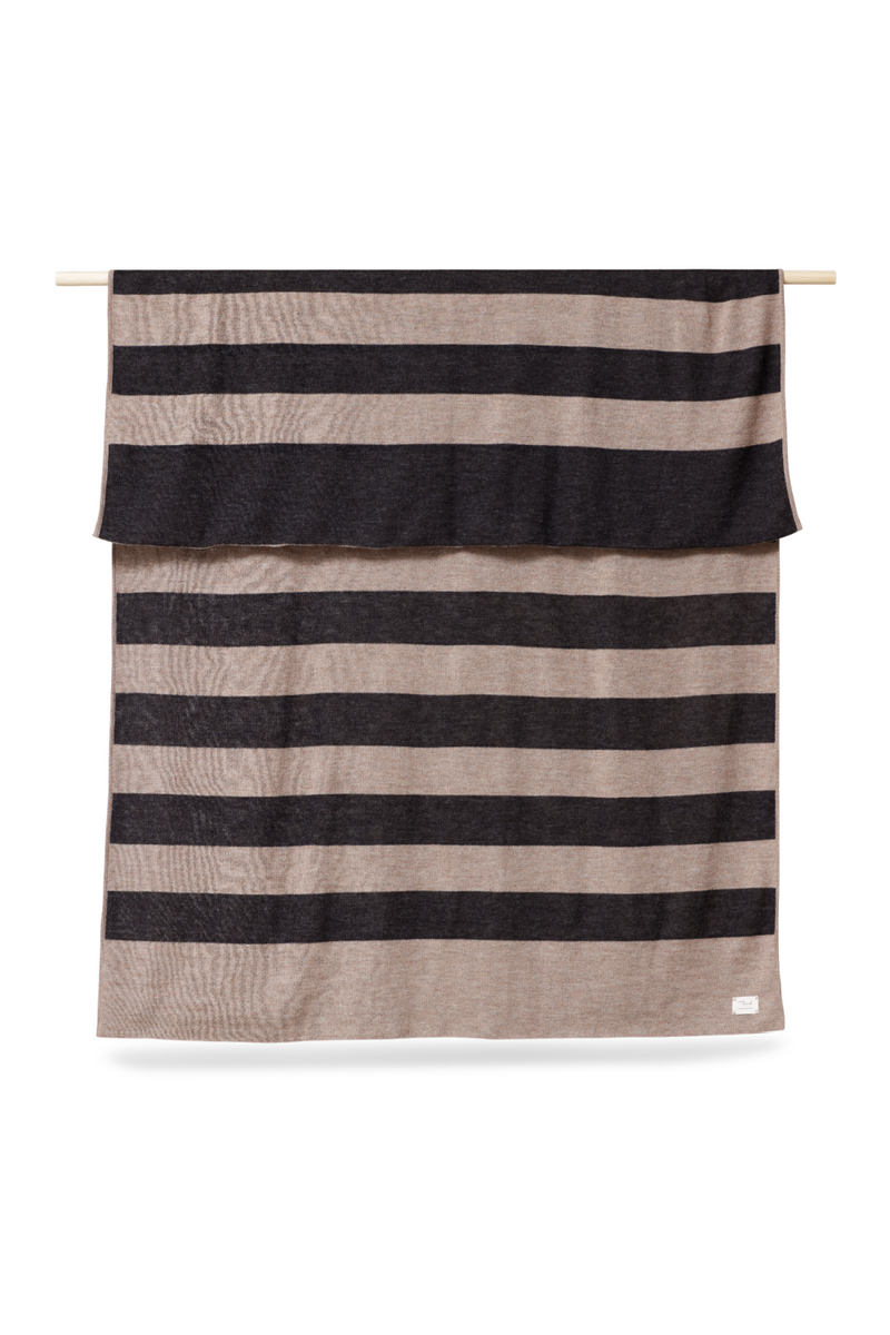 Brown Stripes Wool Plaid | Form & Refine Aymara | Oroatrade.com