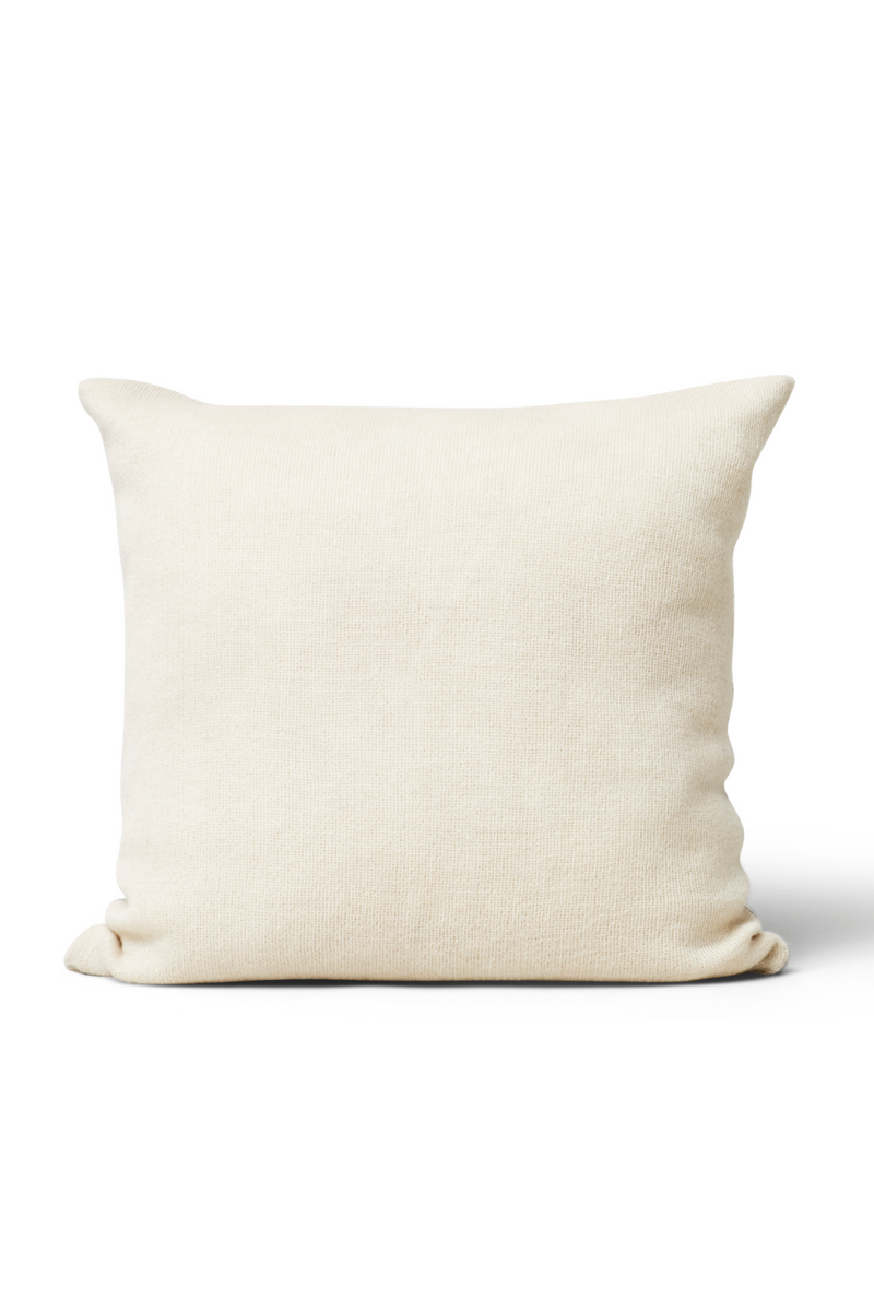 Pattern Gray Wool Square Pillow | Form & Refine Aymara | Oroatrade.com