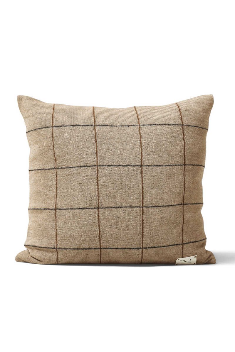 Brown Alpaca Wool Cushion | Form & Refine Aymara