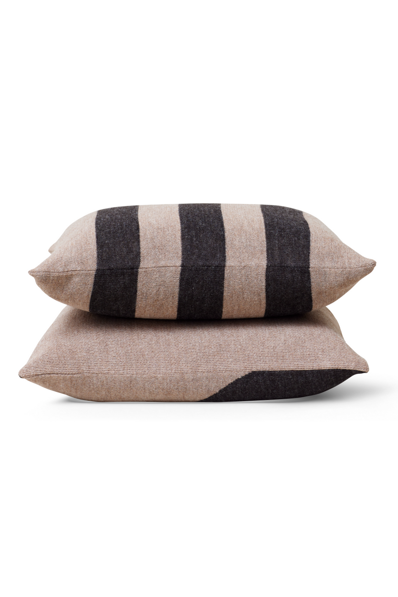 Brown Wool Square Pillow | Form & Refine Aymara | Oroatrade.com