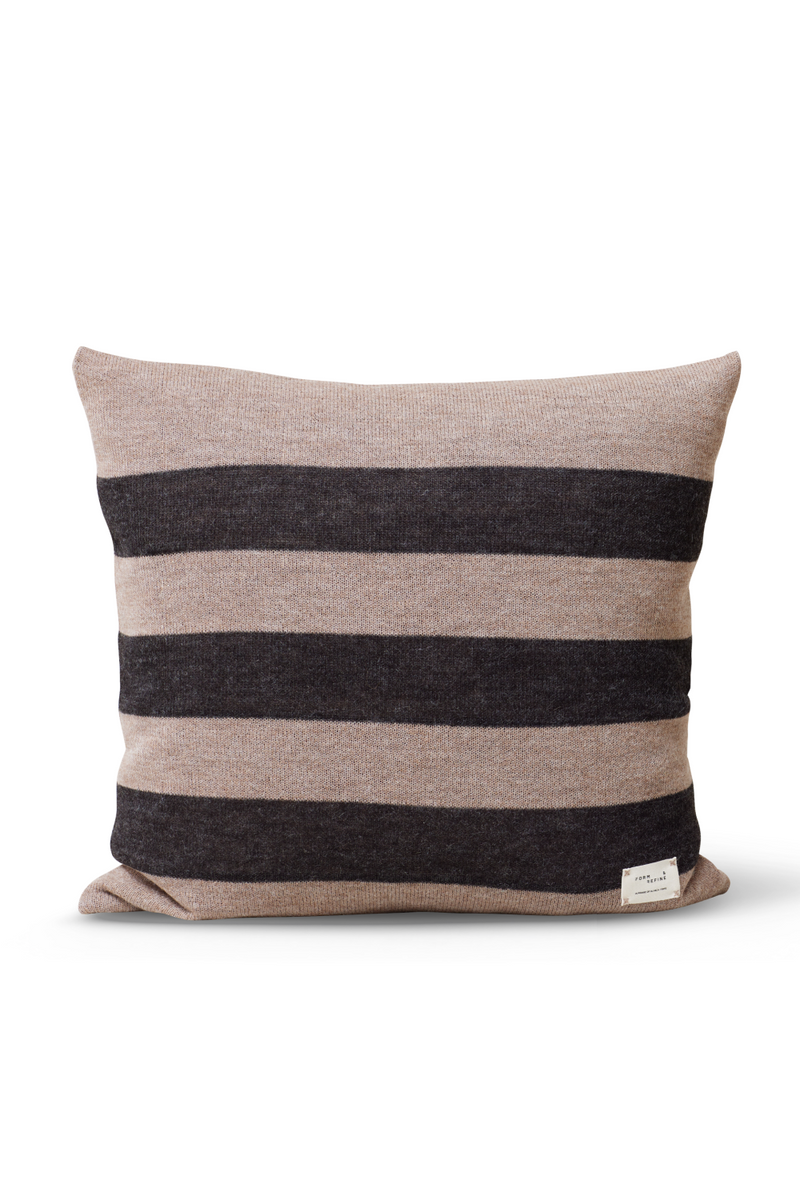 Brown Wool Square Pillow | Form & Refine Aymara | Oroatrade.com