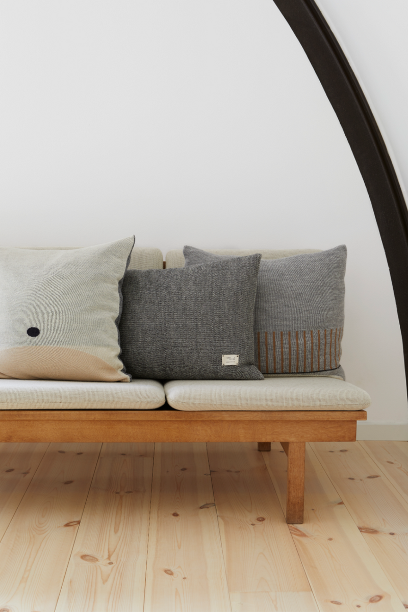 Gray Wool Rectangular Pillow | Form & Refine Aymara | Oroatrade.com