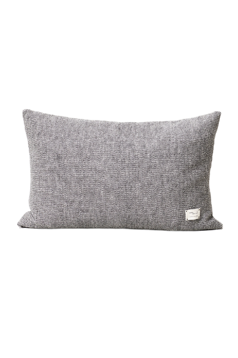 Dark Gray Wool Rectangular Pillow | Form & Refine Aymara | Oroatrade.com