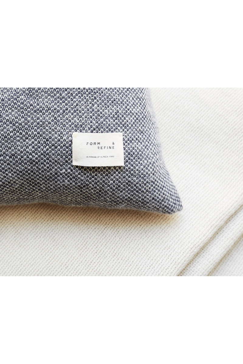 Dark Gray Wool Rectangular Pillow | Form & Refine Aymara | Oroatrade.com
