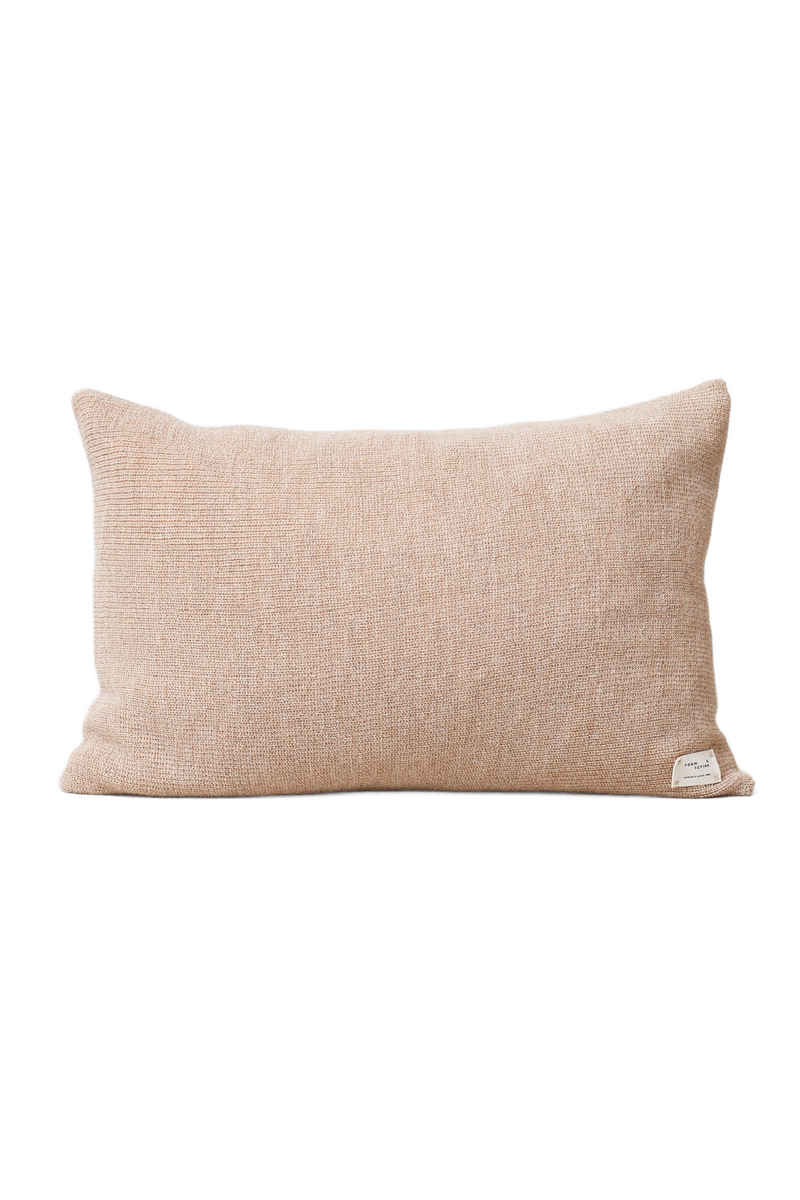 Light Brown Ribbed Rectangular Pillow | Form & Refine Aymara