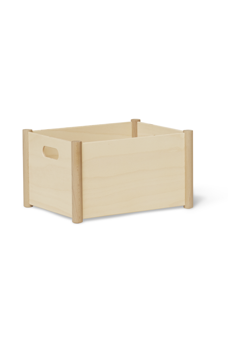 Natural Beech Storage Box M | Form & Refine Pillar | Oroatrade.com