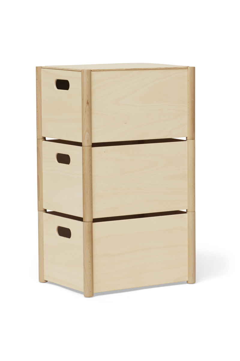 Natural Beech Storage Box M | Form & Refine Pillar | Oroatrade.com