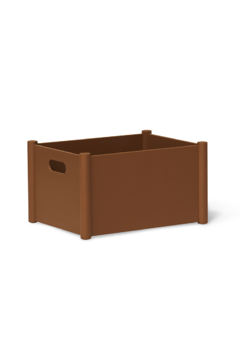 Clay Brown Storage Box M | Form & Refine Pillar | Oroatrade.com