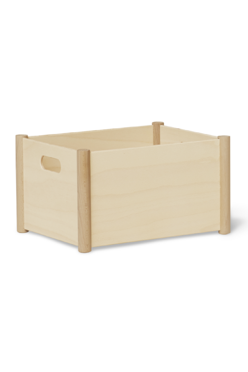 Natural Beech Storage Box L | Form & Refine Pillar | Oroatrade.com