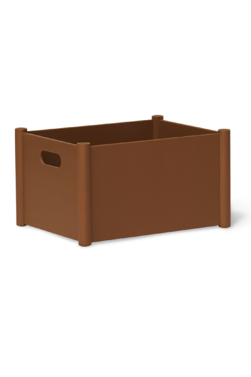 Clay Brown Storage Box L | Form & Refine Pillar | Oroatrade.com