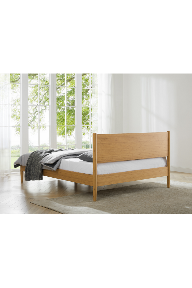 Retro-Inspired Bamboo Platform Bed | Greenington Ria | Oroatrade.com