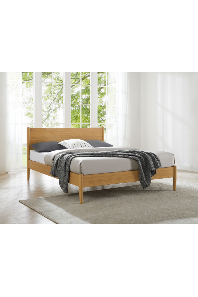 Retro-Inspired Bamboo Platform Bed | Greenington Ria | Oroatrade.com