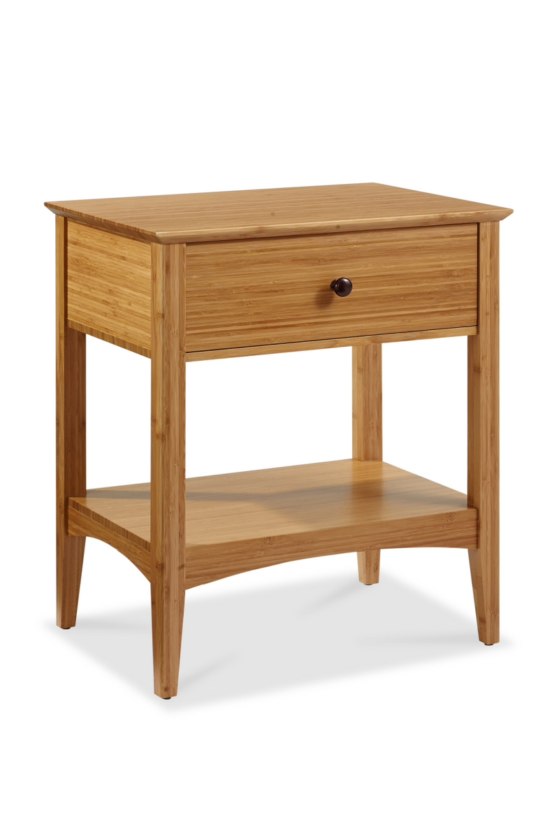 Caramelized Bamboo 1-Drawer Nightstand | Greenington Willow | Oroatrade.com