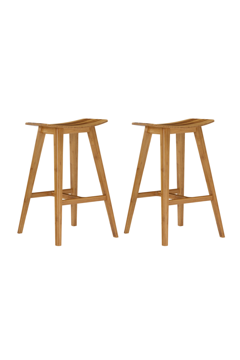 Caramelized Bamboo Counter Stools (2) | Greenington Tigris