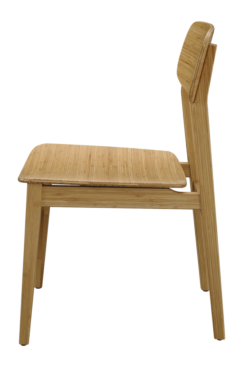 Bamboo Minimalist Dining Chair (Set of 2) | Greenington Currant | Oroatrade.com