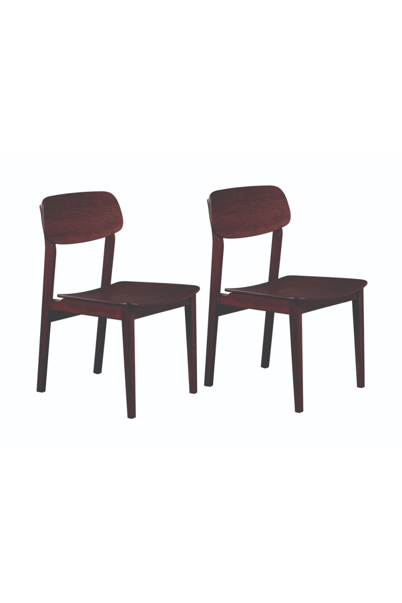 Bamboo Minimalist Dining Chair (Set of 2) | Greenington Currant | Oroatrade.com