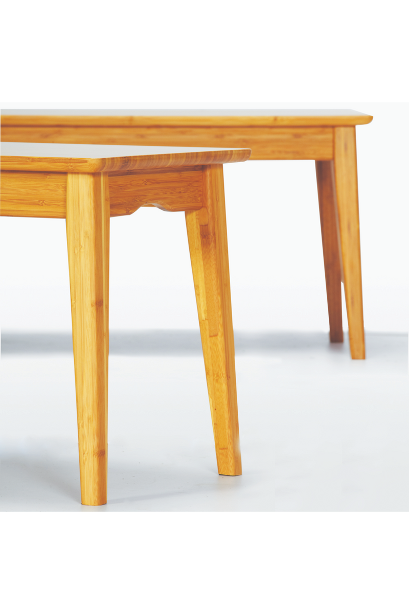 Scandinavian Bamboo Long Bench | Greenington Currant | Oroatrade.com 