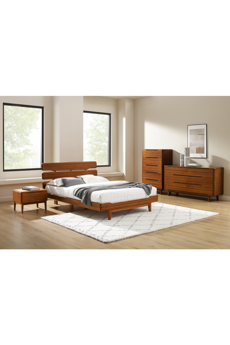 Bamboo Scandinavian Platform Bed | Greenington Currant | Oroatrade.com