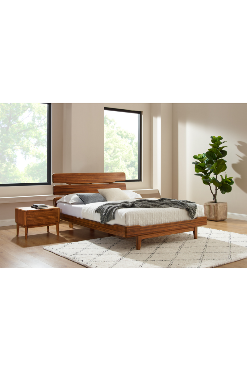 Bamboo Scandinavian Platform Bed | Greenington Currant | Oroatrade.com