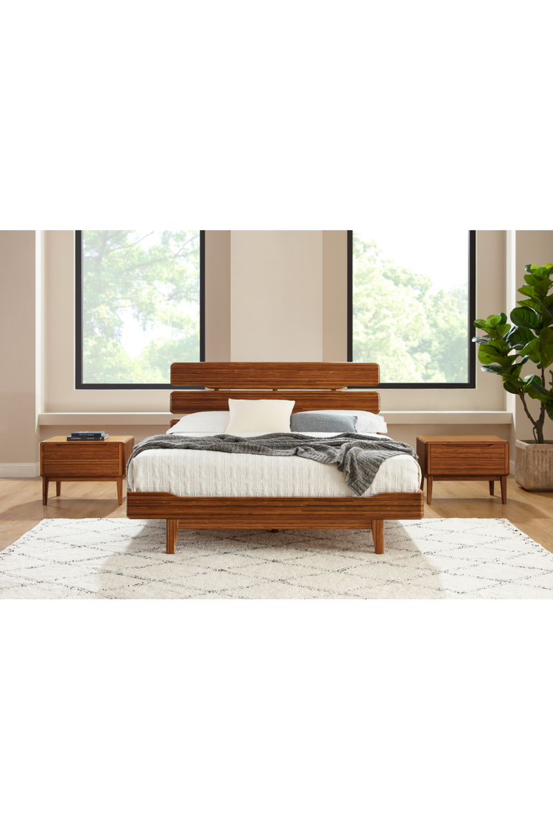 Bamboo Scandinavian Platform Bed | Greenington Currant | Oroatrade.com