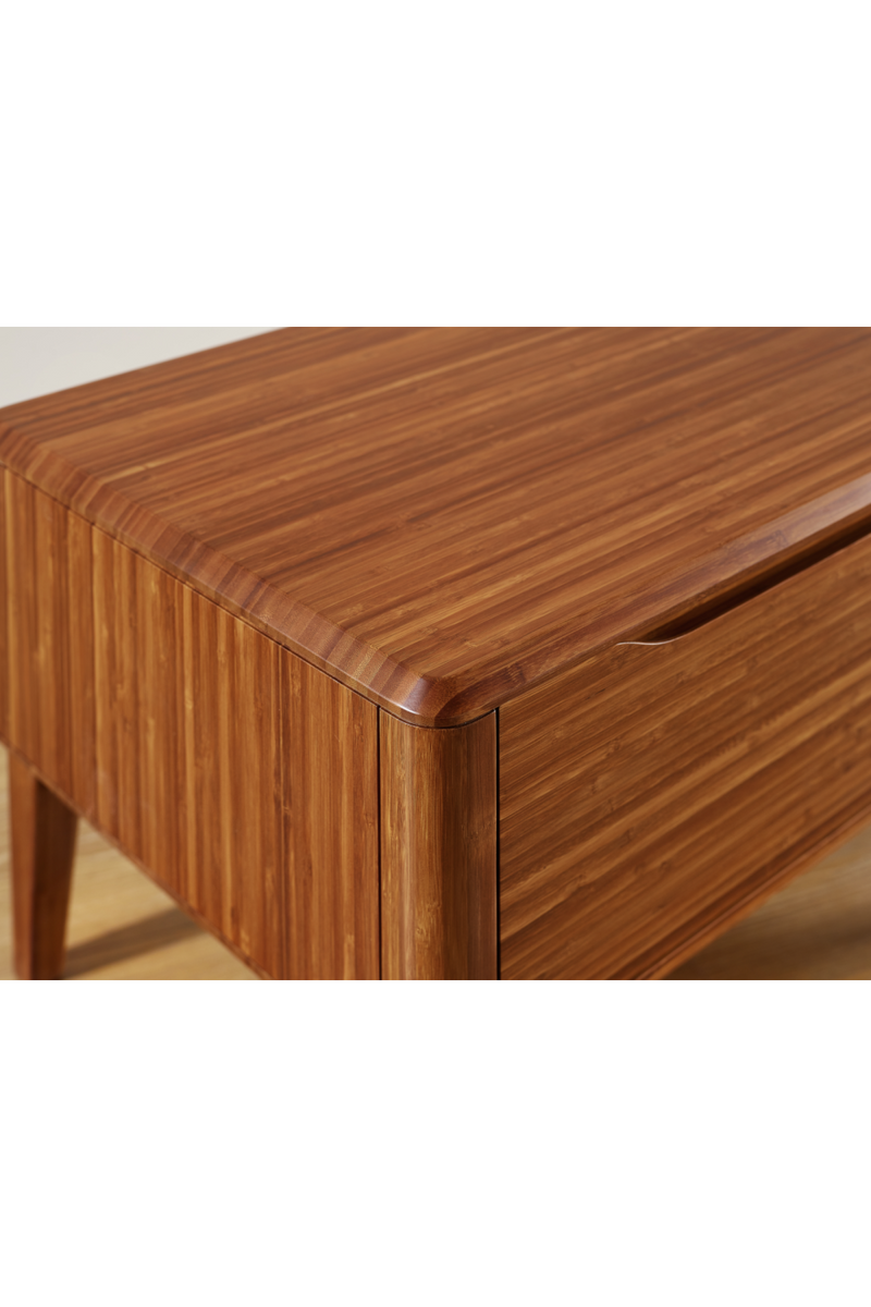 Solid Bamboo 1-Drawer Nightstand | Greenington Currant | Oroatrade.com