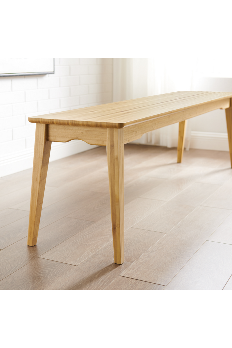 Scandinavian Bamboo Long Bench | Greenington Currant | Oroatrade.com 