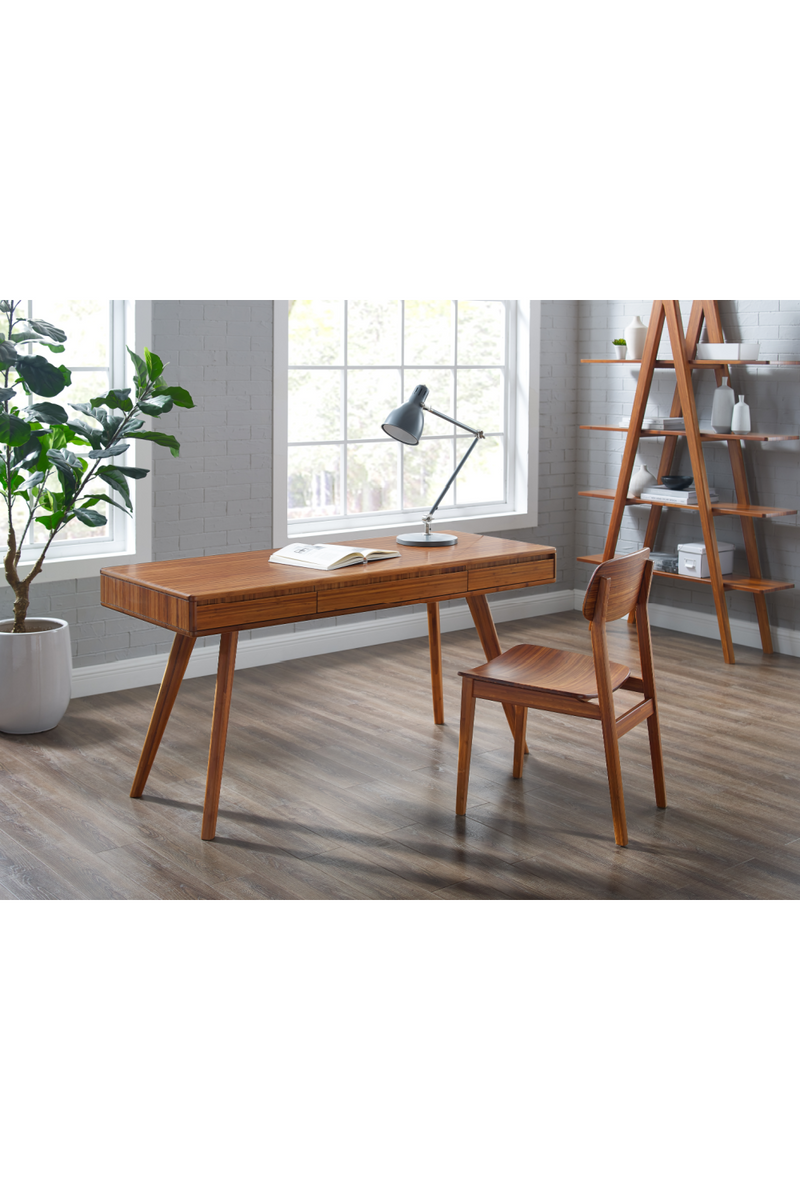 3-Drawer Bamboo Writing Desk | Greenington Currant | Oroatrade.com