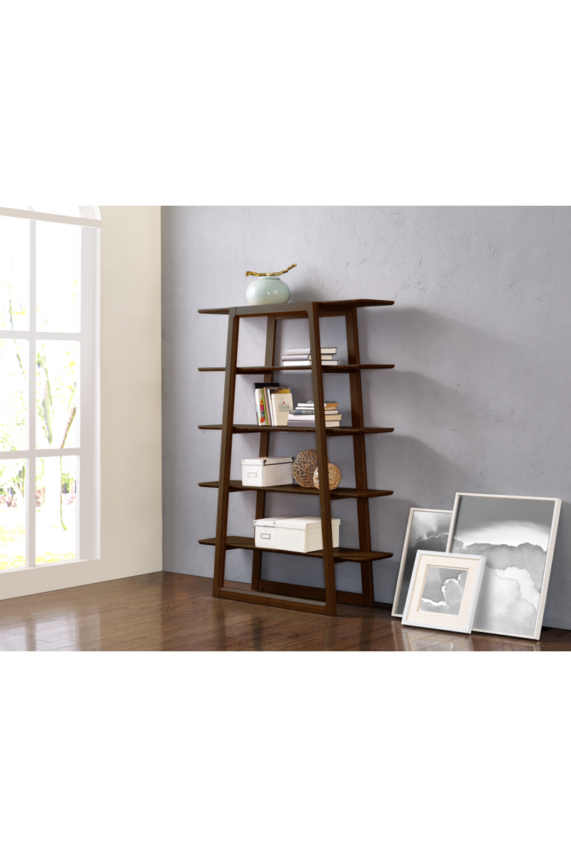 Bamboo Ladder Bookshelf | Greenington Currant | Oroatrade.com