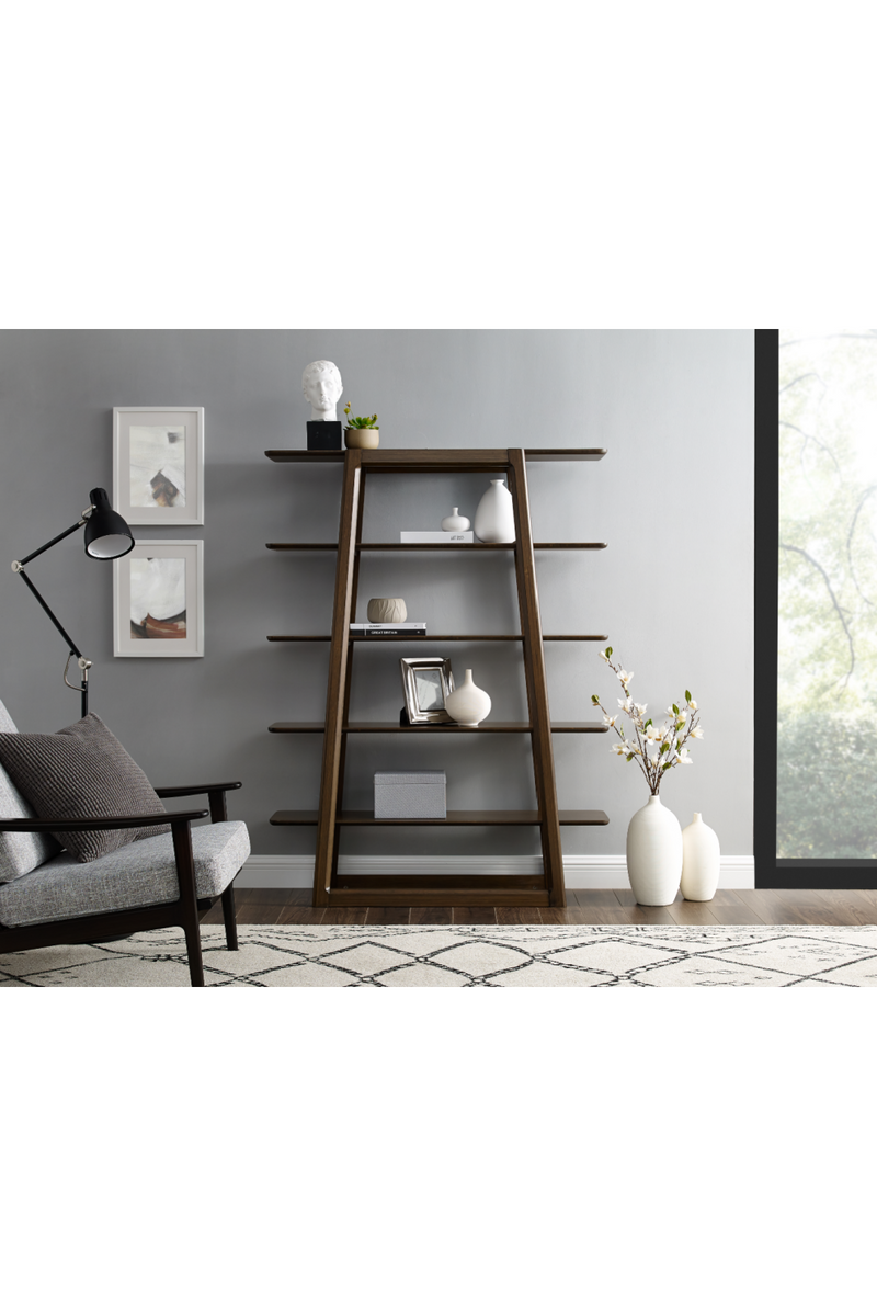 Bamboo Ladder Bookshelf | Greenington Currant | Oroatrade.com