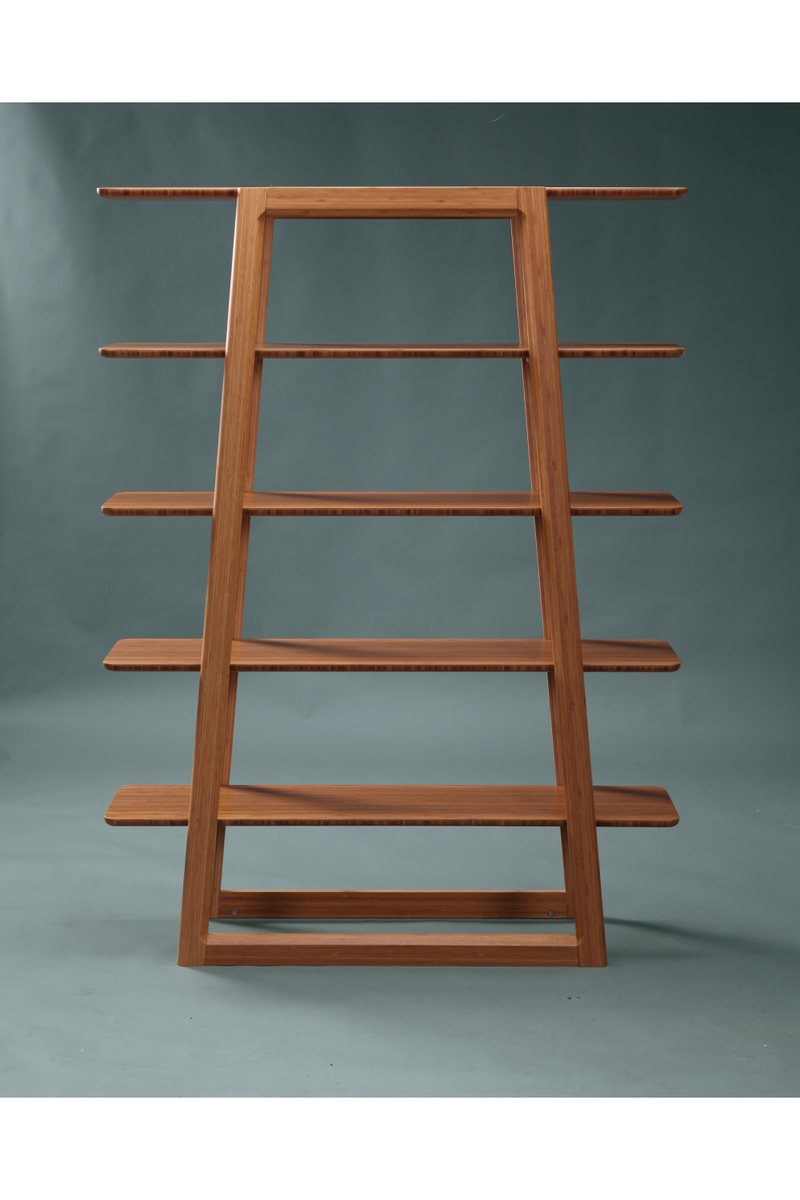 Bamboo Ladder Bookshelf | Greenington Currant | Oroatrade.com