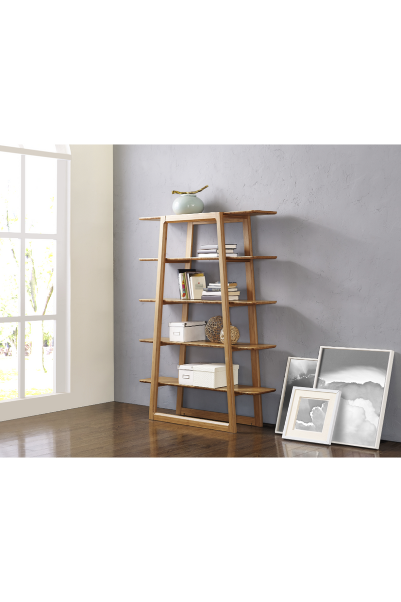 Bamboo Ladder Bookshelf | Greenington Currant | Oroatrade.com